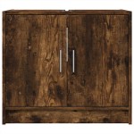 vidaXL Dulap de chiuvetă, stejar fumuriu, 63x29x55 cm, lemn prelucrat vidaXL Dulap de chiuvetă, stejar fumuriu, 63x29x55 cm, lemn prelucrat