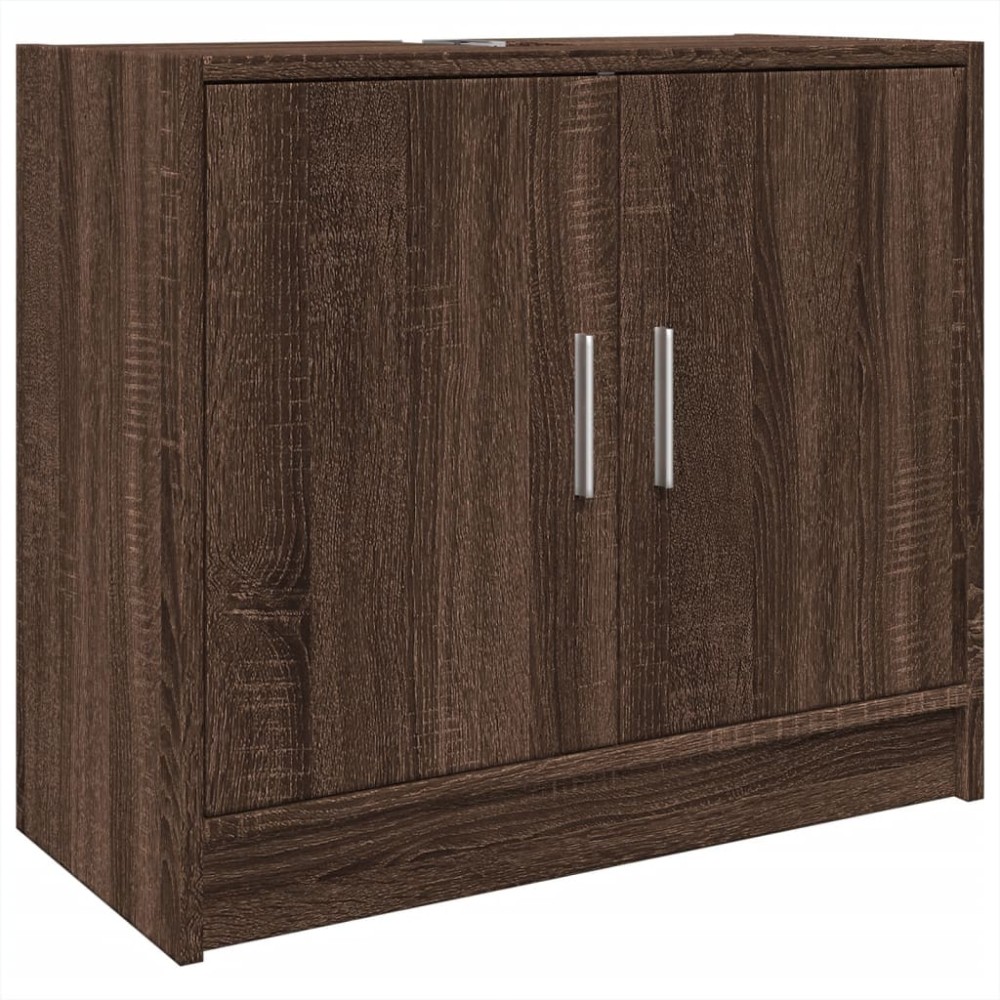 vidaXL Dulap de chiuvetă, stejar maro, 63x29x55 cm, lemn prelucrat