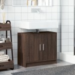 vidaXL Dulap de chiuvetă, stejar maro, 63x29x55 cm, lemn prelucrat vidaXL Dulap de chiuvetă, stejar maro, 63x29x55 cm, lemn prelucrat