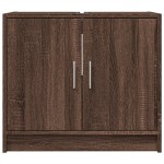 vidaXL Dulap de chiuvetă, stejar maro, 63x29x55 cm, lemn prelucrat vidaXL Dulap de chiuvetă, stejar maro, 63x29x55 cm, lemn prelucrat