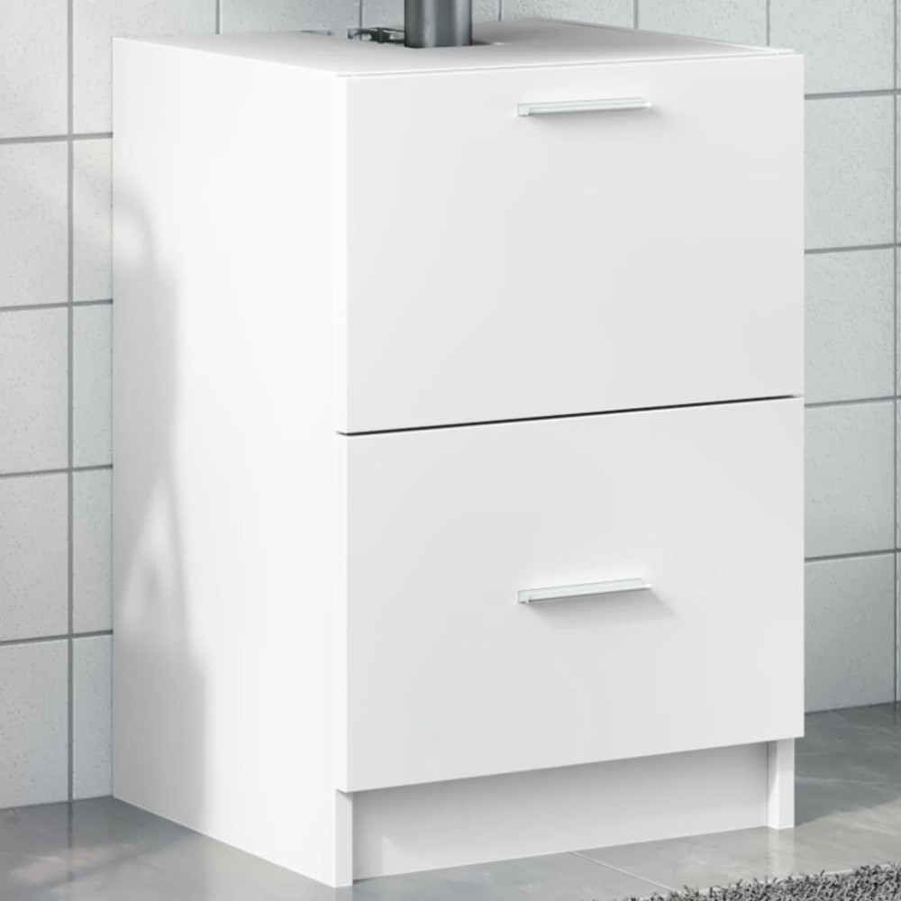 vidaXL Dulap de chiuvetă, alb, 40x37x59 cm, lemn prelucrat