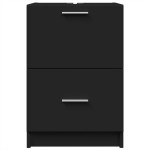 vidaXL Dulap de chiuvetă, negru, 40x37x59 cm, lemn prelucrat