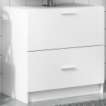 vidaXL Dulap de chiuvetă, alb, 59x37x59 cm, lemn prelucrat vidaXL Dulap de chiuvetă, alb, 59x37x59 cm, lemn prelucrat