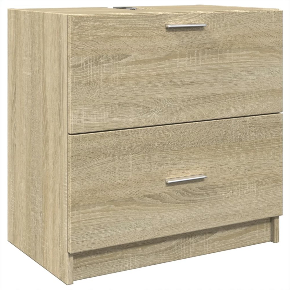 vidaXL Dulap de chiuvetă, stejar sonoma, 59x37x59 cm, lemn prelucrat