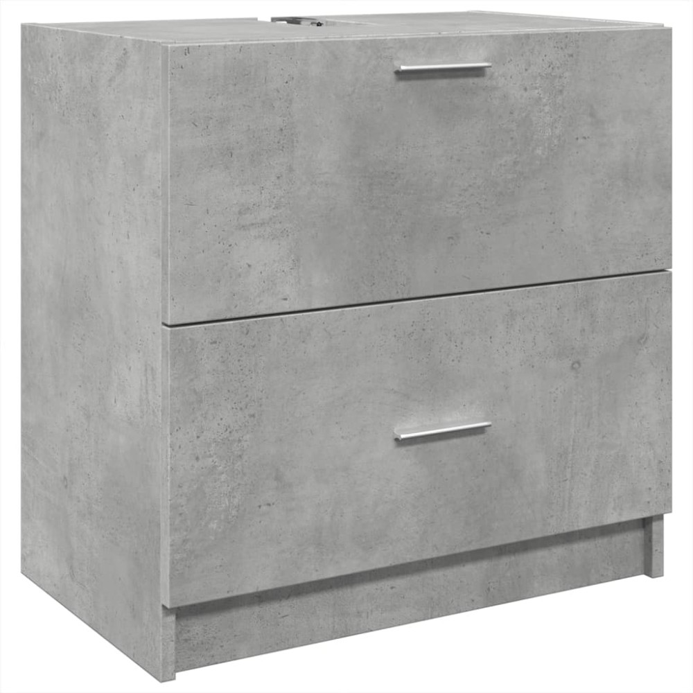 vidaXL Dulap de chiuvetă, gri beton, 59x37x59 cm, lemn prelucrat