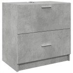 vidaXL Dulap de chiuvetă, gri beton, 59x37x59 cm, lemn prelucrat vidaXL Dulap de chiuvetă, gri beton, 59x37x59 cm, lemn prelucrat