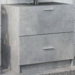 vidaXL Dulap de chiuvetă, gri beton, 59x37x59 cm, lemn prelucrat vidaXL Dulap de chiuvetă, gri beton, 59x37x59 cm, lemn prelucrat