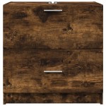 vidaXL Dulap de chiuvetă, stejar afumat, 59x37x59 cm, lemn prelucrat vidaXL Dulap de chiuvetă, stejar afumat, 59x37x59 cm, lemn prelucrat