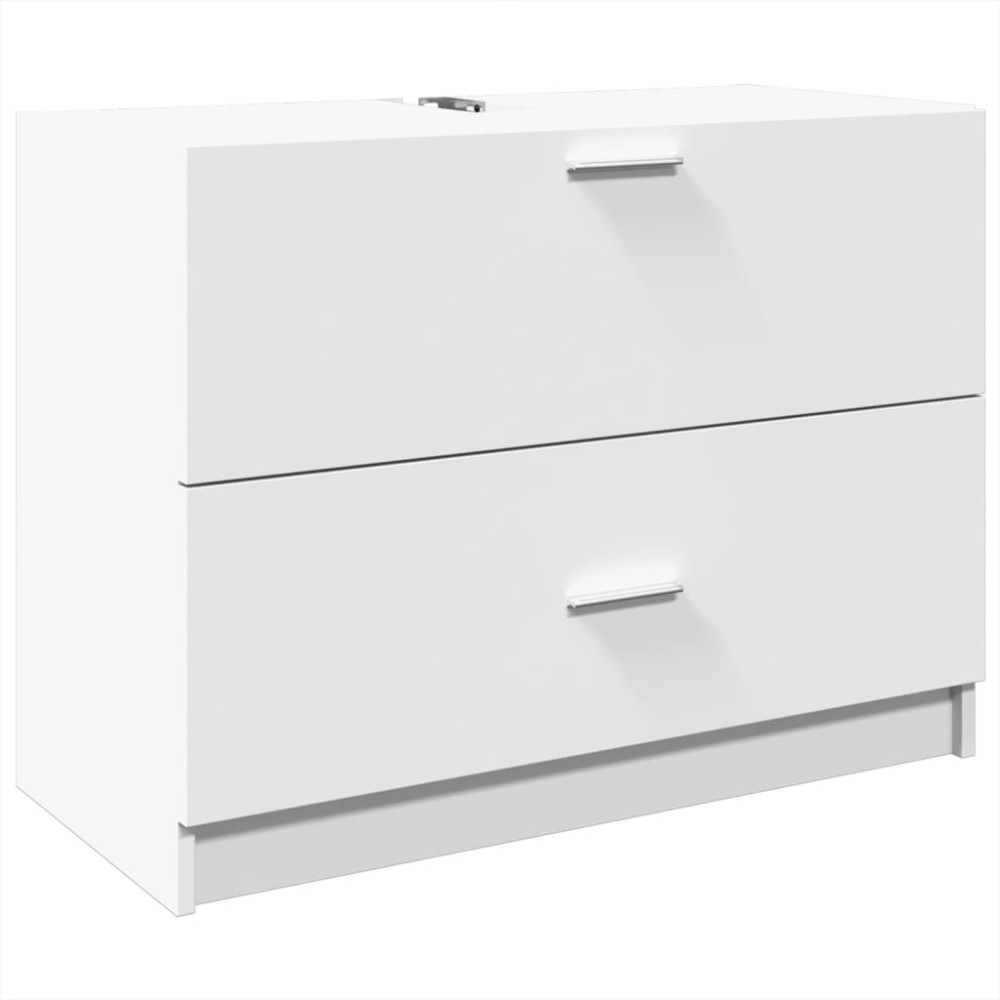 vidaXL Dulap de chiuvetă, alb, 78x37x59 cm, lemn prelucrat
