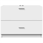 vidaXL Dulap de chiuvetă, alb, 78x37x59 cm, lemn prelucrat vidaXL Dulap de chiuvetă, alb, 78x37x59 cm, lemn prelucrat