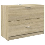 vidaXL Dulap de chiuvetă, stejar sonoma, 78x37x59 cm, lemn prelucrat vidaXL Dulap de chiuvetă, stejar sonoma, 78x37x59 cm, lemn prelucrat