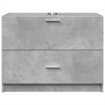 vidaXL Dulap de chiuvetă, gri beton, 78x37x59 cm, lemn prelucrat vidaXL Dulap de chiuvetă, gri beton, 78x37x59 cm, lemn prelucrat