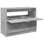 vidaXL Dulap de chiuvetă, gri beton, 78x37x59 cm, lemn prelucrat vidaXL Dulap de chiuvetă, gri beton, 78x37x59 cm, lemn prelucrat