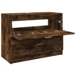 vidaXL Dulap de chiuvetă, stejar afumat, 78x37x59 cm, lemn prelucrat vidaXL Dulap de chiuvetă, stejar afumat, 78x37x59 cm, lemn prelucrat