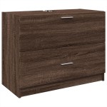 vidaXL Dulap de chiuvetă, stejar maro, 78x37x59 cm, lemn prelucrat vidaXL Dulap de chiuvetă, stejar maro, 78x37x59 cm, lemn prelucrat