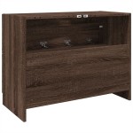 vidaXL Dulap de chiuvetă, stejar maro, 78x37x59 cm, lemn prelucrat vidaXL Dulap de chiuvetă, stejar maro, 78x37x59 cm, lemn prelucrat