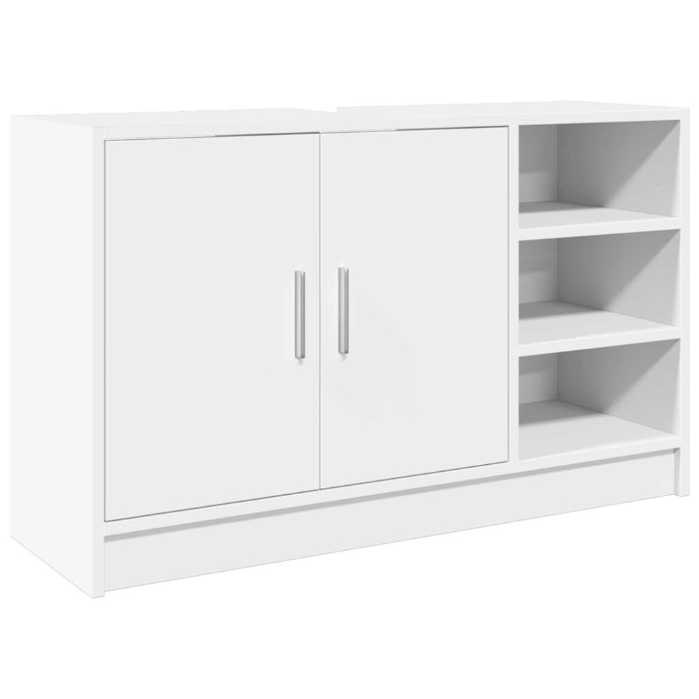 vidaXL Dulap de chiuvetă, alb, 90x29x55 cm, lemn prelucrat