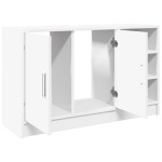 vidaXL Dulap de chiuvetă, alb, 90x29x55 cm, lemn prelucrat vidaXL Dulap de chiuvetă, alb, 90x29x55 cm, lemn prelucrat