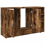 vidaXL Dulap de chiuvetă, stejar fumuriu, 90x29x55 cm, lemn prelucrat vidaXL Dulap de chiuvetă, stejar fumuriu, 90x29x55 cm, lemn prelucrat