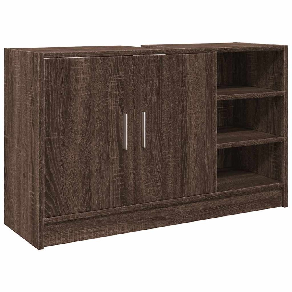 vidaXL Dulap de chiuvetă, stejar maro, 90x29x55 cm, lemn prelucrat