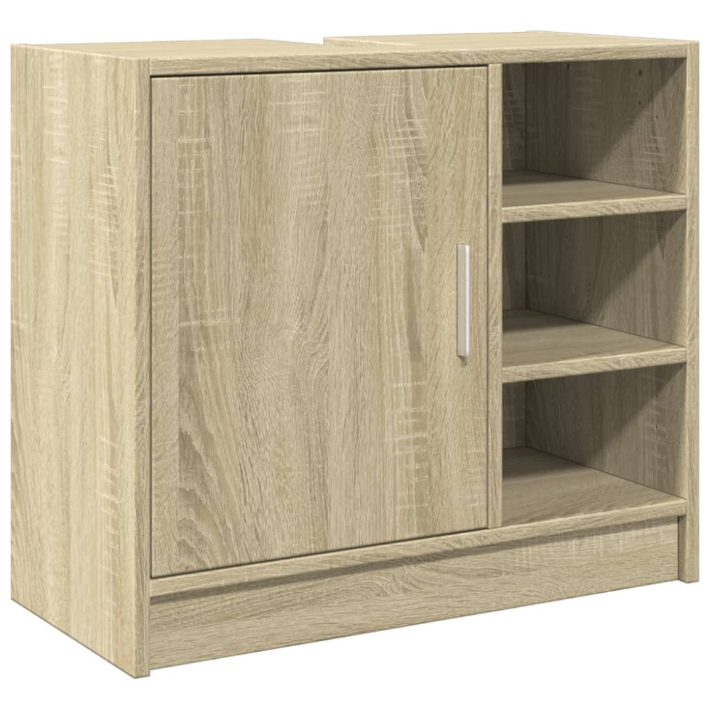 vidaXL Dulap de chiuvetă, stejar sonoma, 63x29x55cm, lemn prelucrat