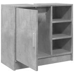 vidaXL Dulap de chiuvetă, gri beton, 63x29x55 cm, lemn prelucrat vidaXL Dulap de chiuvetă, gri beton, 63x29x55 cm, lemn prelucrat