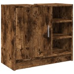 vidaXL Dulap de chiuvetă, stejar fumuriu, 63x29x55 cm, lemn prelucrat vidaXL Dulap de chiuvetă, stejar fumuriu, 63x29x55 cm, lemn prelucrat