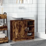 vidaXL Dulap de chiuvetă, stejar fumuriu, 63x29x55 cm, lemn prelucrat vidaXL Dulap de chiuvetă, stejar fumuriu, 63x29x55 cm, lemn prelucrat