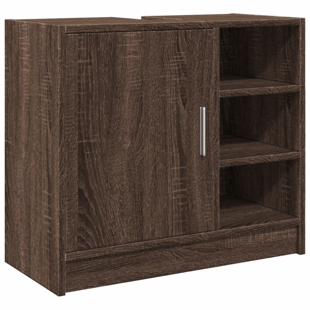 vidaXL Dulap de chiuvetă, stejar maro, 63x29x55 cm, lemn prelucrat