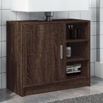 vidaXL Dulap de chiuvetă, stejar maro, 63x29x55 cm, lemn prelucrat vidaXL Dulap de chiuvetă, stejar maro, 63x29x55 cm, lemn prelucrat