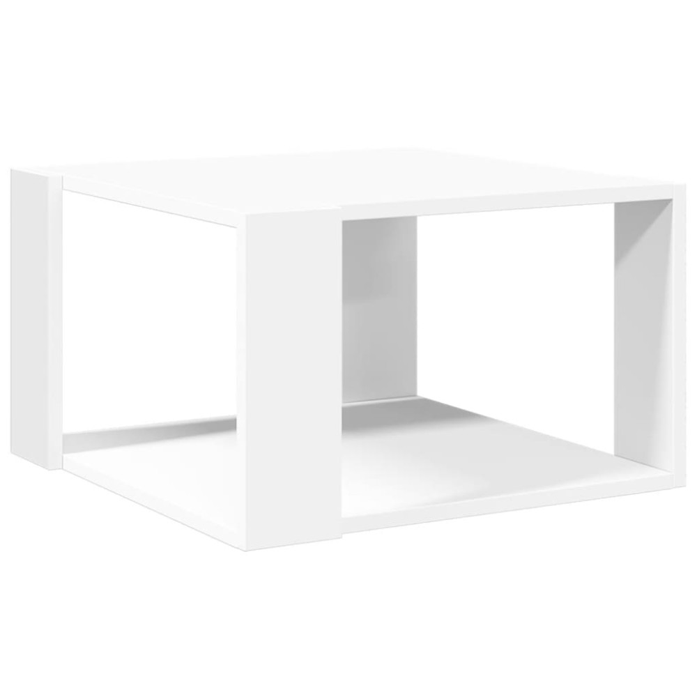 vidaXL Măsuță de cafea, alb, 51,5x51,5x30 cm, lemn prelucrat