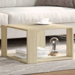 vidaXL Măsuță de cafea, stejar sonoma, 51,5x51,5x30 cm lemn prelucrat vidaXL Măsuță de cafea, stejar sonoma, 51,5x51,5x30 cm lemn prelucrat