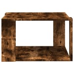 vidaXL Măsuță de cafea, stejar afumat, 51,5x51,5x30 cm, lemn prelucrat