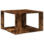 vidaXL Măsuță de cafea, stejar afumat, 51,5x51,5x30 cm, lemn prelucrat