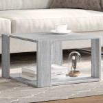 vidaXL Măsuță de cafea, gri sonoma, 51,5x51,5x30 cm, lemn prelucrat
