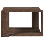vidaXL Măsuță de cafea, stejar maro, 51,5x51,5x30 cm, lemn prelucrat vidaXL Măsuță de cafea, stejar maro, 51,5x51,5x30 cm, lemn prelucrat
