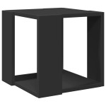 vidaXL Masă de cafea, negru, 32x32x30 cm, lemn prelucrat