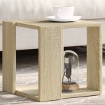 vidaXL Măsuță de cafea, stejar sonoma, 32x32x30 cm, lemn prelucrat vidaXL Măsuță de cafea, stejar sonoma, 32x32x30 cm, lemn prelucrat