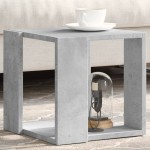 vidaXL Măsuță de cafea, gri beton, 32x32x30 cm, lemn prelucrat vidaXL Măsuță de cafea, gri beton, 32x32x30 cm, lemn prelucrat