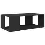 vidaXL Masă de cafea, negru, 89,5x48x30 cm, lemn compozit