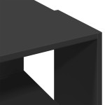 vidaXL Masă de cafea, negru, 89,5x48x30 cm, lemn compozit