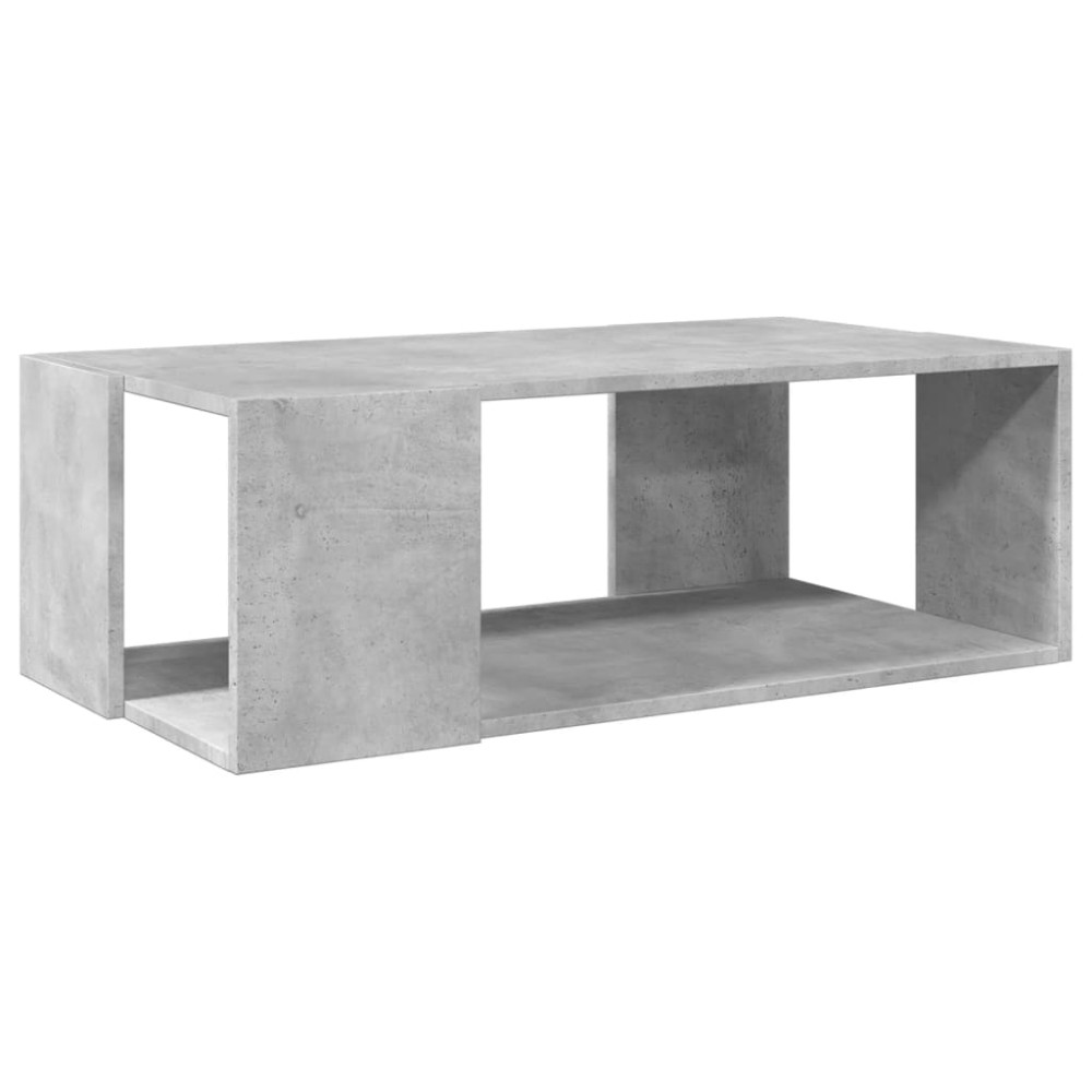 vidaXL Masă de cafea, gri beton, 89,5x48x30 cm, lemn compozit