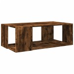vidaXL Măsuță de cafea, stejar afumat, 89,5x48x30 cm, lemn prelucrat