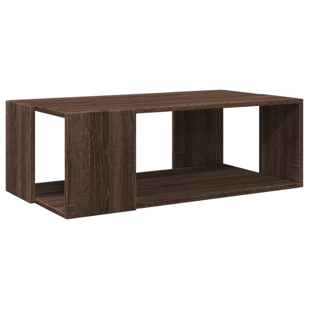 vidaXL Masă de cafea, stejar maro, 89,5x48x30 cm, lemn prelucrat
