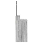 vidaXL Masă de toaletă cu oglindă, gri sonoma, 80x41x144,5 cm vidaXL Masă de toaletă cu oglindă, gri sonoma, 80x41x144,5 cm