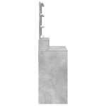 vidaXL Masă de toaletă cu LED, gri beton, 80x41x144,5 cm