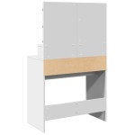 vidaXL Masă de toaletă cu LED, alb, 80x41x134,5 cm vidaXL Masă de toaletă cu LED, alb, 80x41x134,5 cm