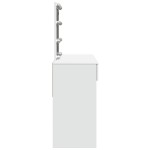 vidaXL Masă de toaletă cu LED, alb, 100x40x130 cm vidaXL Masă de toaletă cu LED, alb, 100x40x130 cm