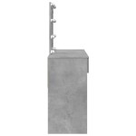 vidaXL Masă de toaletă cu LED, gri beton, 100x40x130 cm vidaXL Masă de toaletă cu LED, gri beton, 100x40x130 cm
