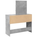 vidaXL Masă de toaletă cu LED, gri beton, 100x40x130 cm vidaXL Masă de toaletă cu LED, gri beton, 100x40x130 cm